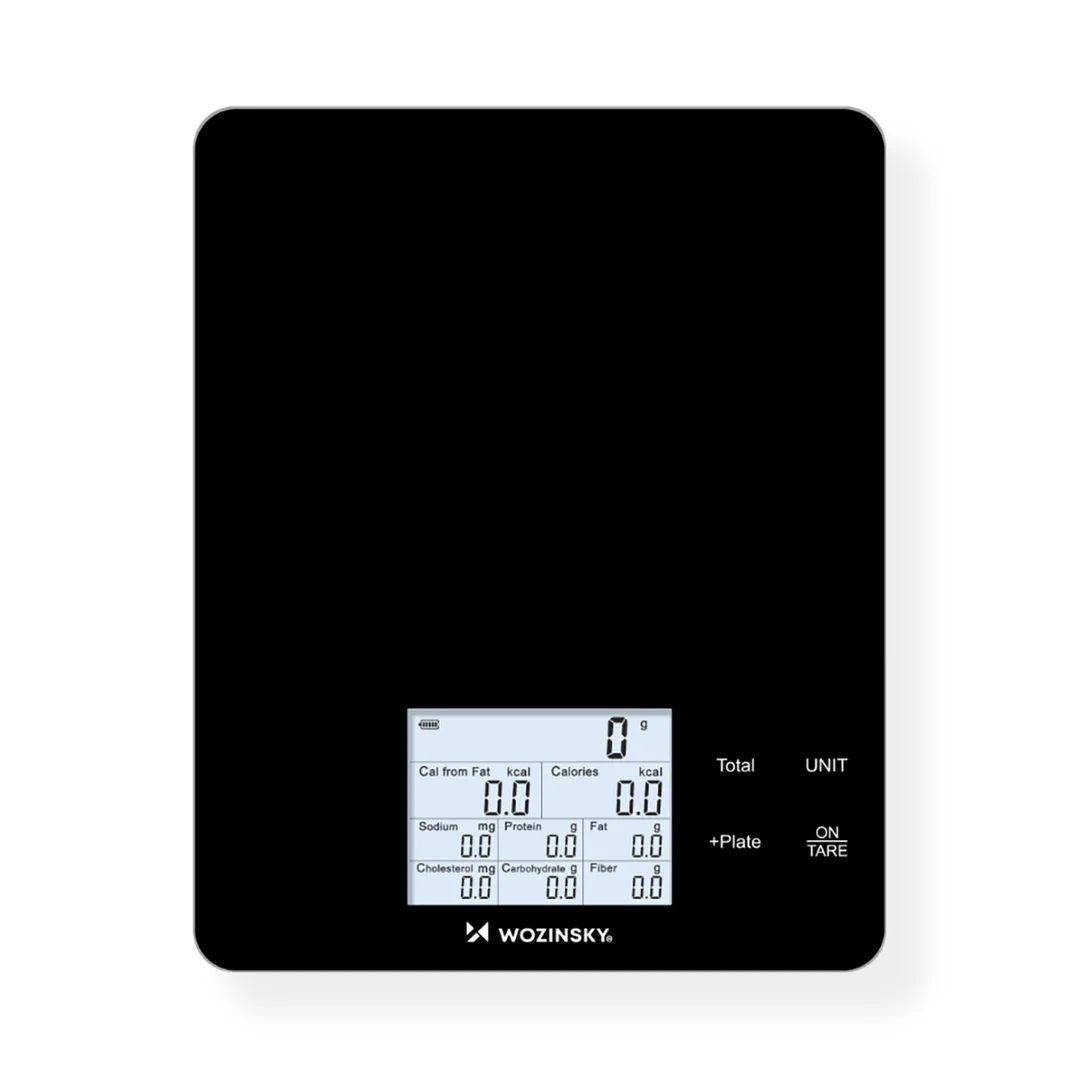 Waga kuchenna inteligentna z wyświetlaczem aplikacją Bluetooth 10 kg - czarna — zdjęcie 2