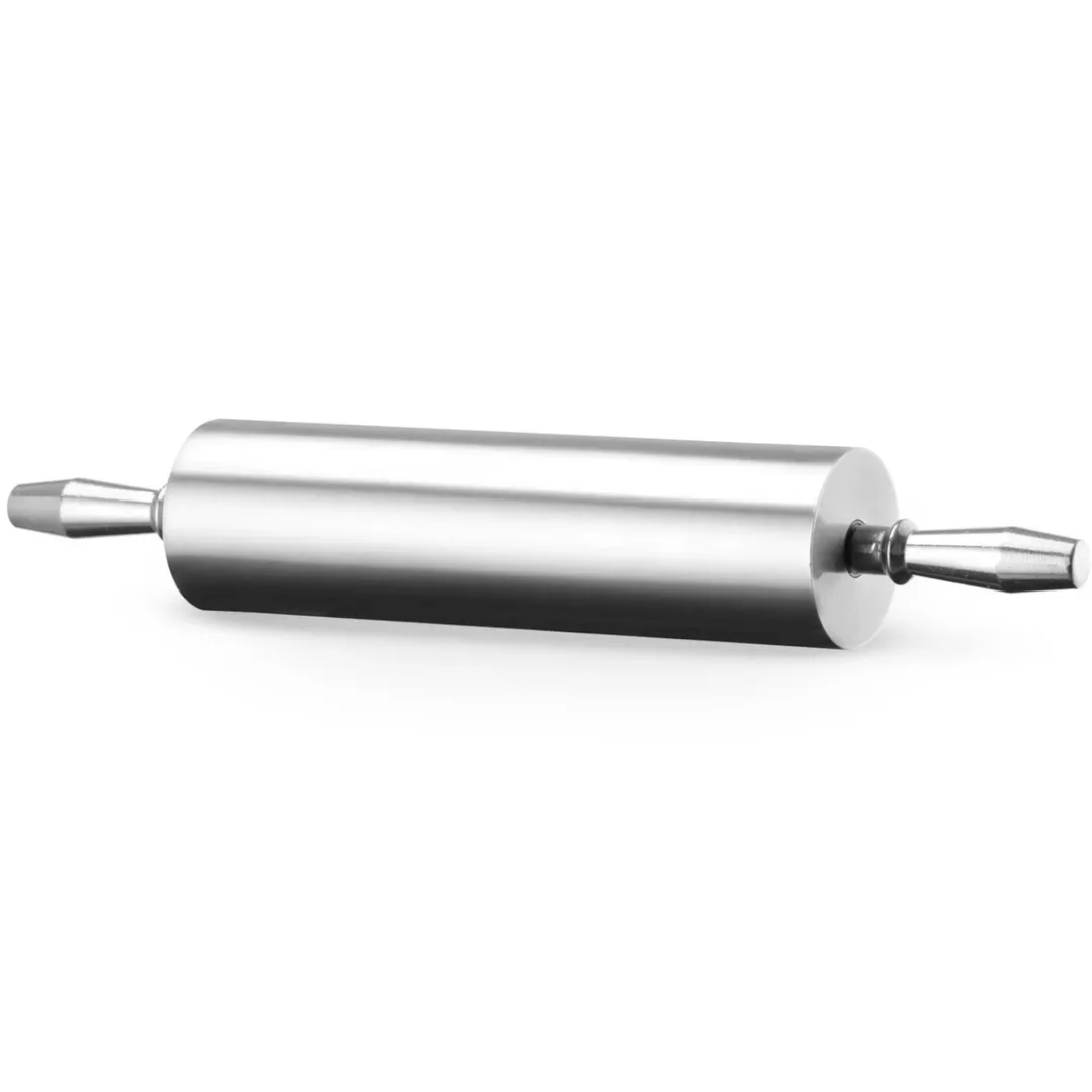 Wałek do ciasta aluminiowy z łożyskami kulowymi śr 90 x 545 mm — zdjęcie 2