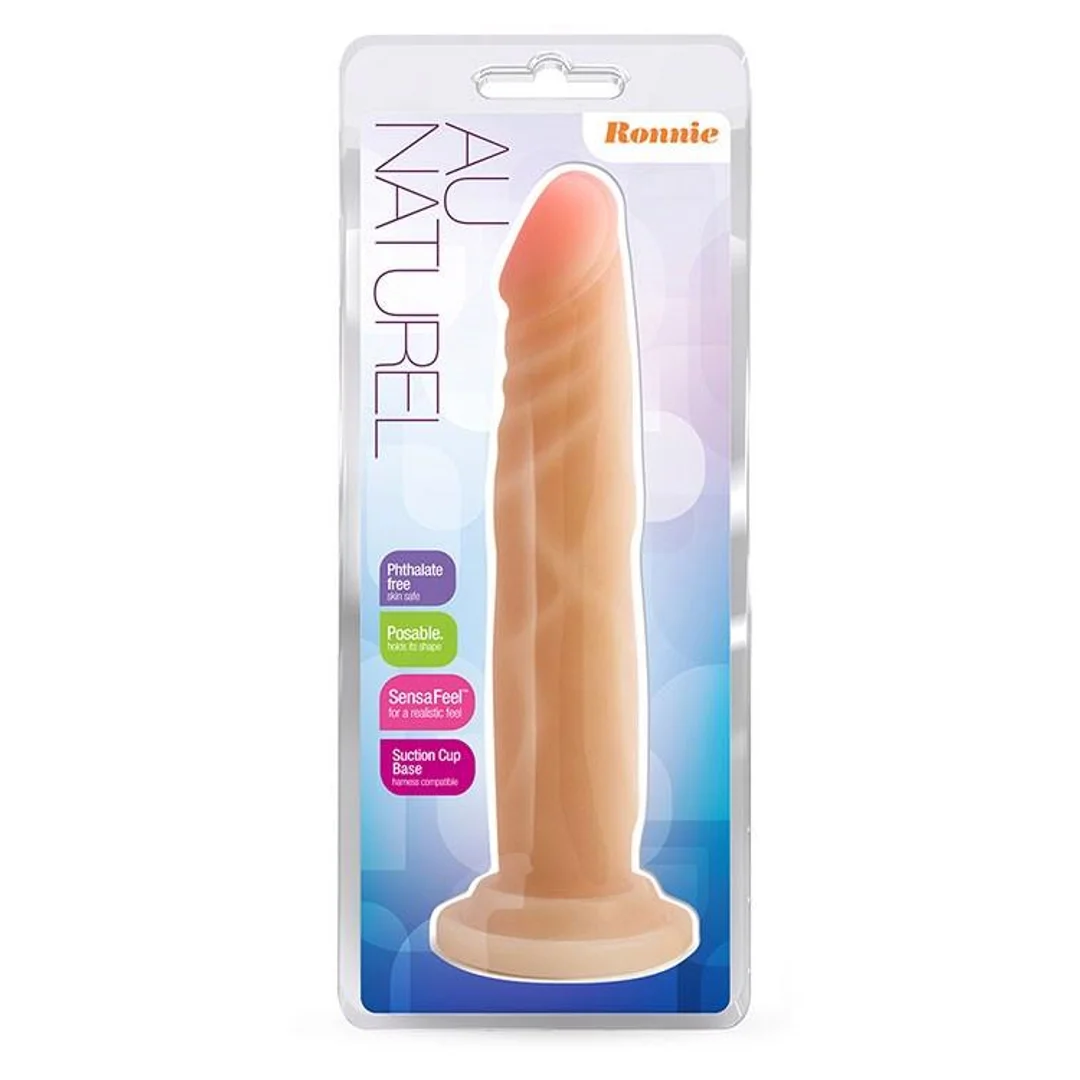 Dildo realistyczne z cyberskóry Blush Au Naturel Ronnie beżowe 19 cm