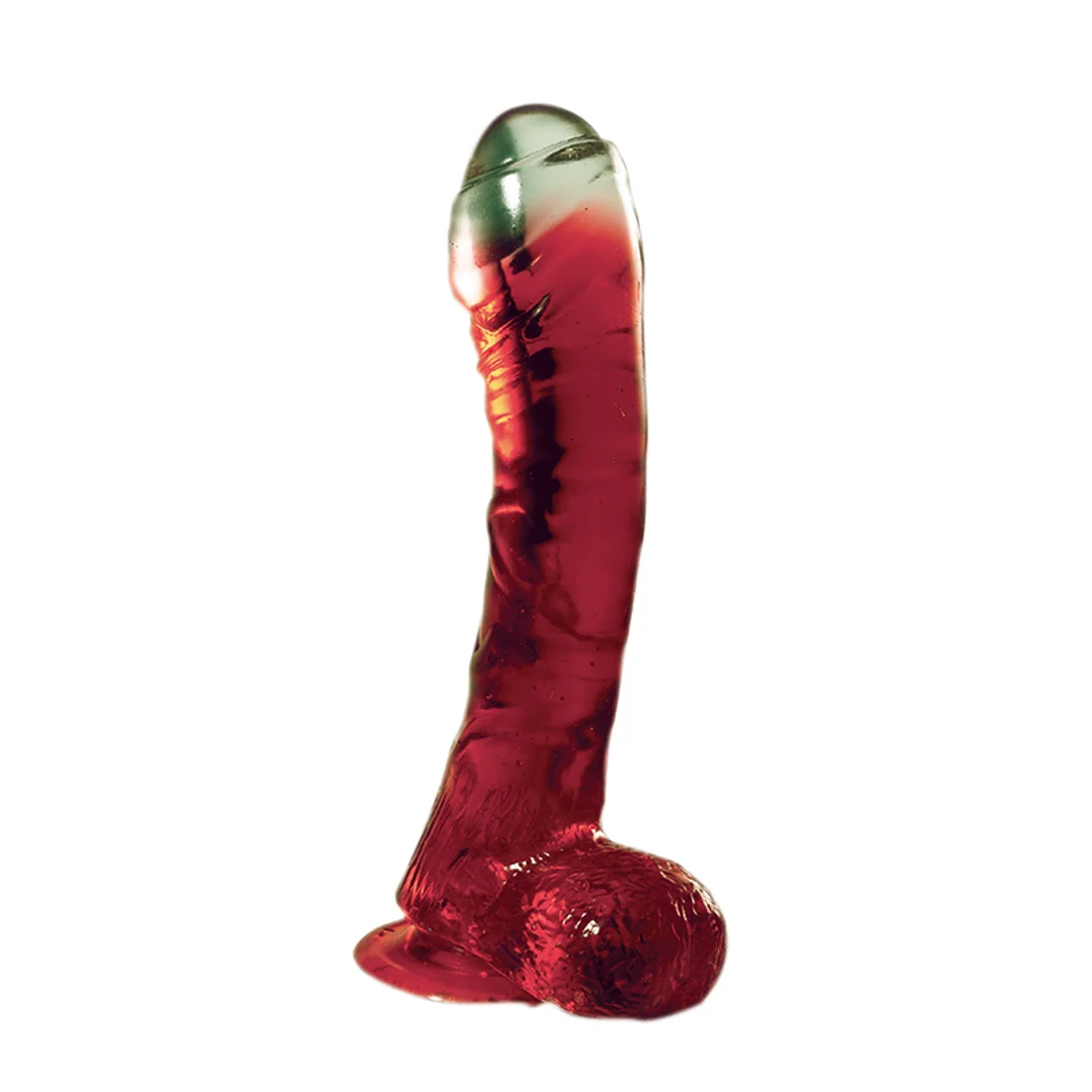 Dildo z przyssawką Lazy Buttcock 6.5 czerwone NMC