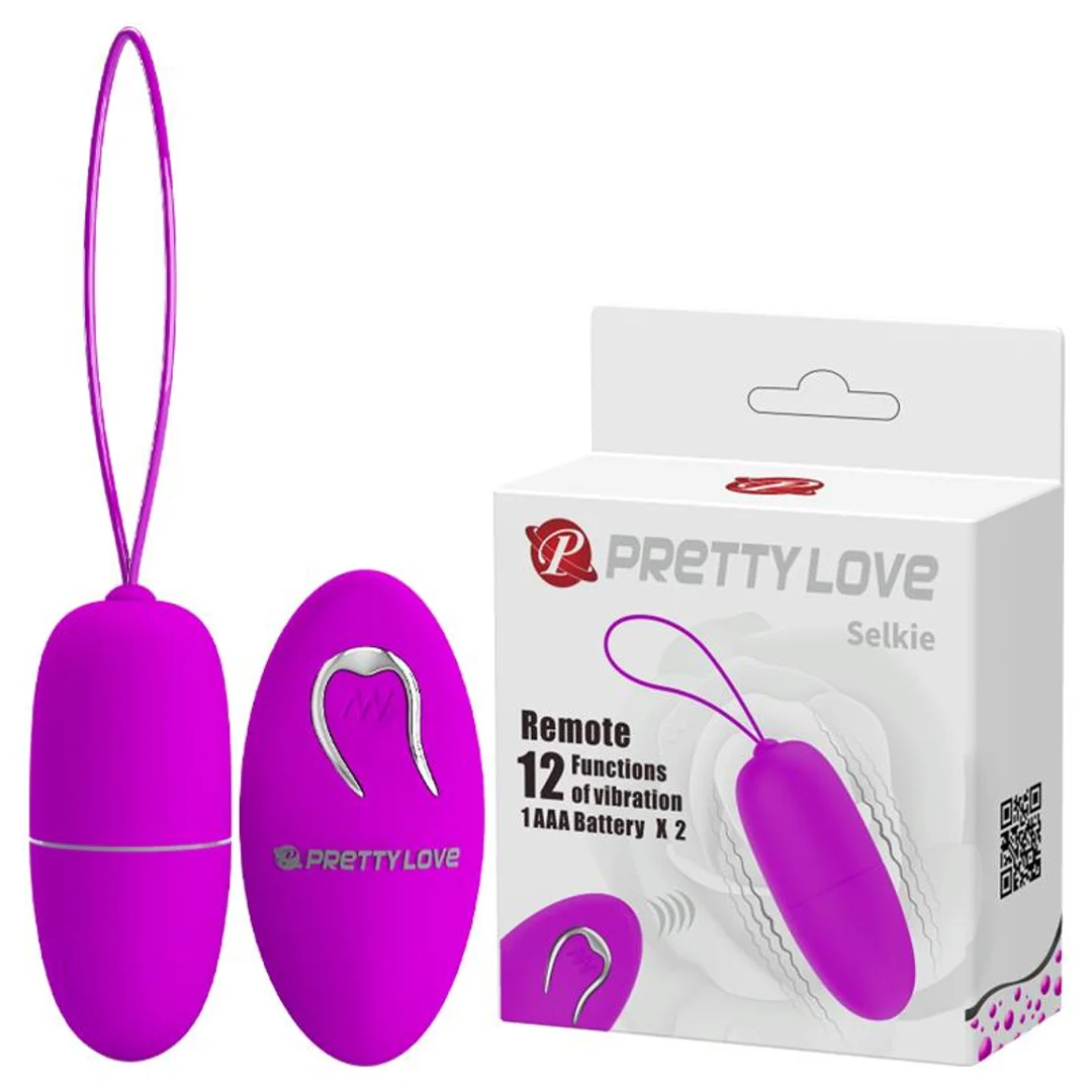 Jajko wibrujące bezprzewodowe Pretty Love Selkie 12 trybów zdalne