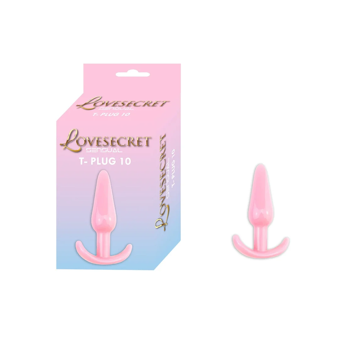 Korek analny Lovesecret Sensual T Plug 10 różowy 12,3 cm