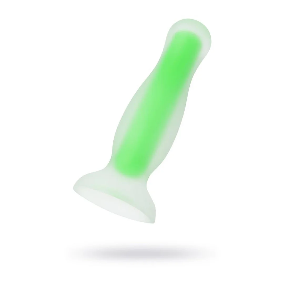 Korek analny Mortimer Glow świecący w ciemności silikonowy 12,5 cm