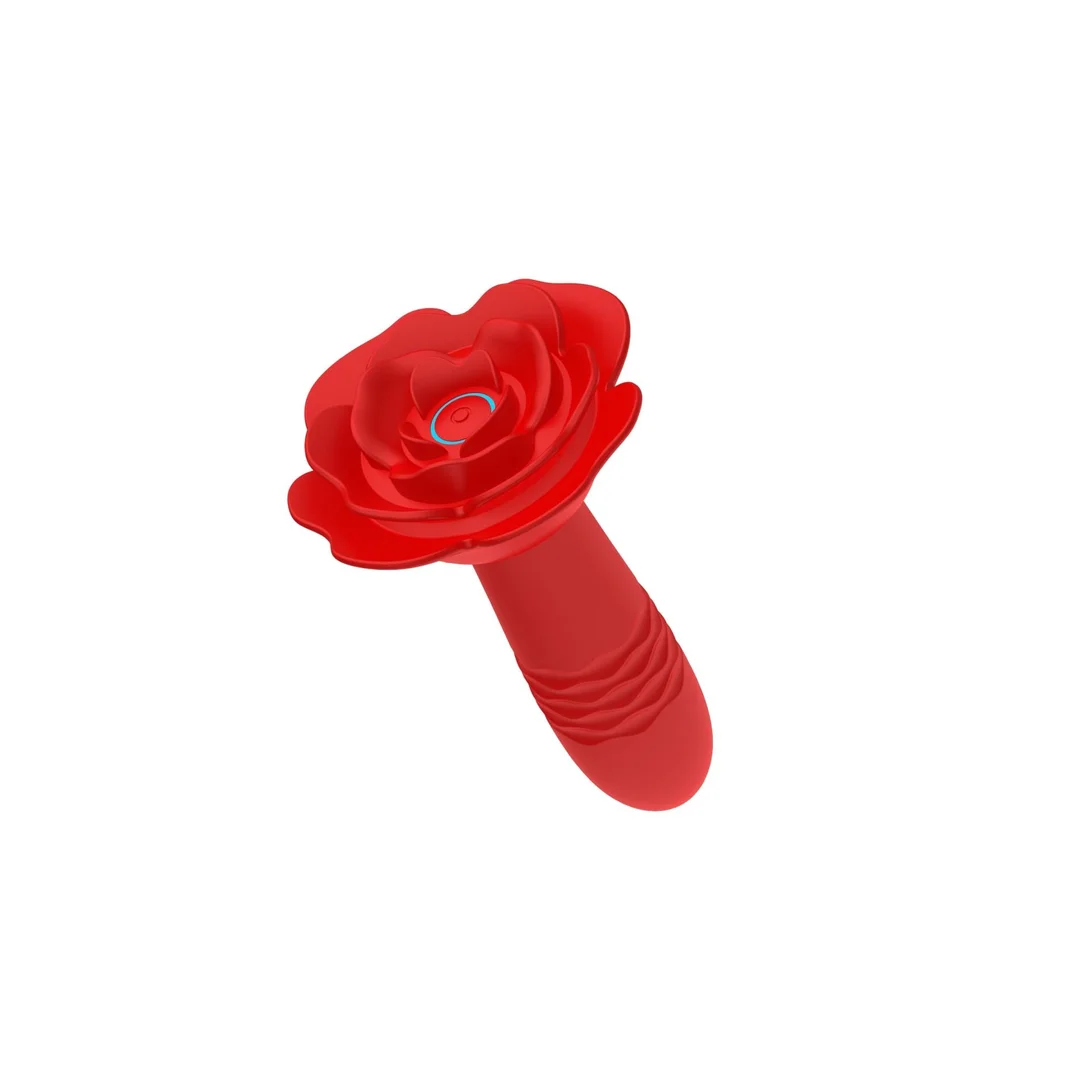 Korek analny Rose Thrusting wibrujący B Series Cute silikonowy wodoodporny