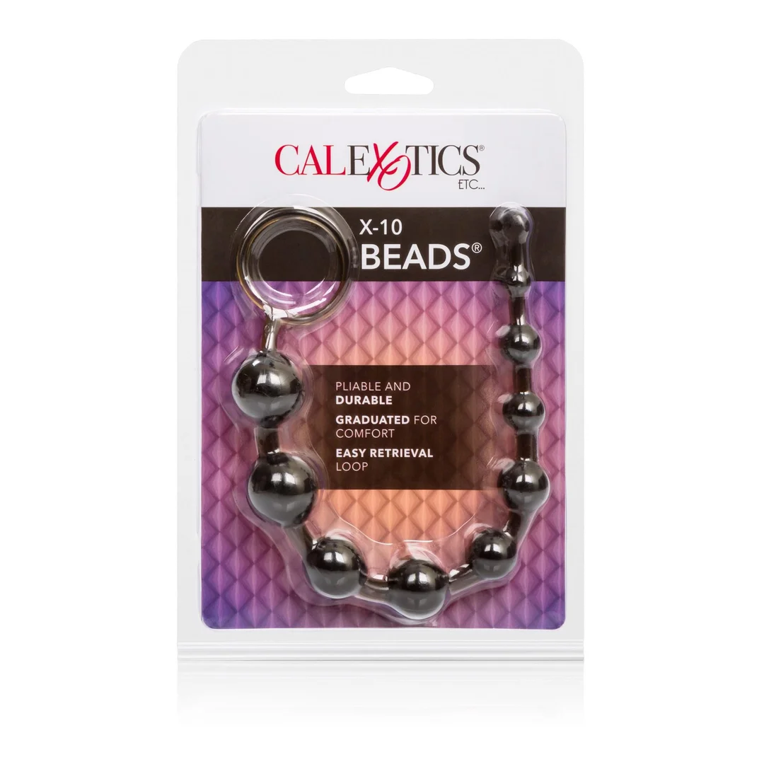 Kulki analne X10 Beads Calexotics czarny 28 cm