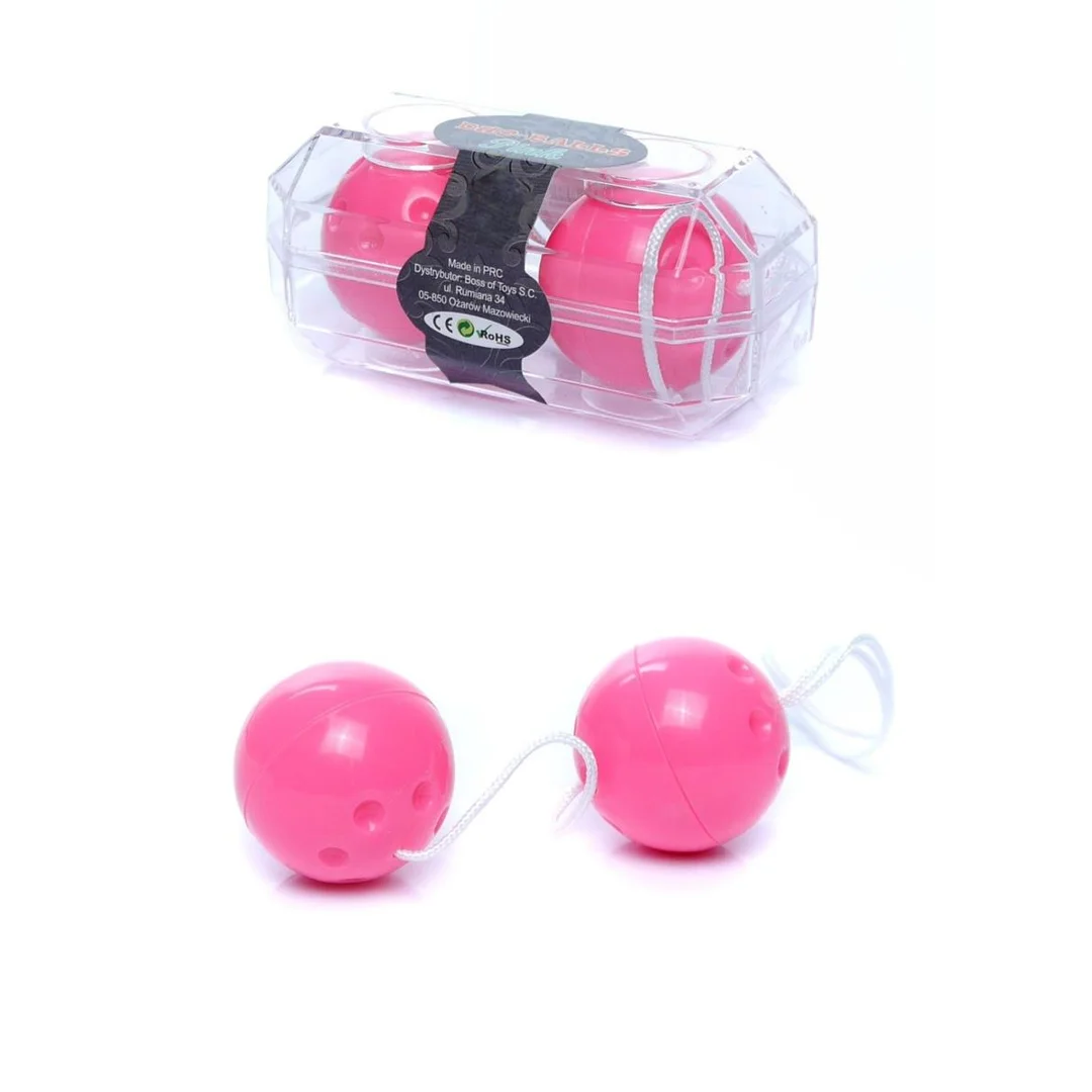 Kulki gejszy dyskretne duo B Series EasyLove różowe 21 cm