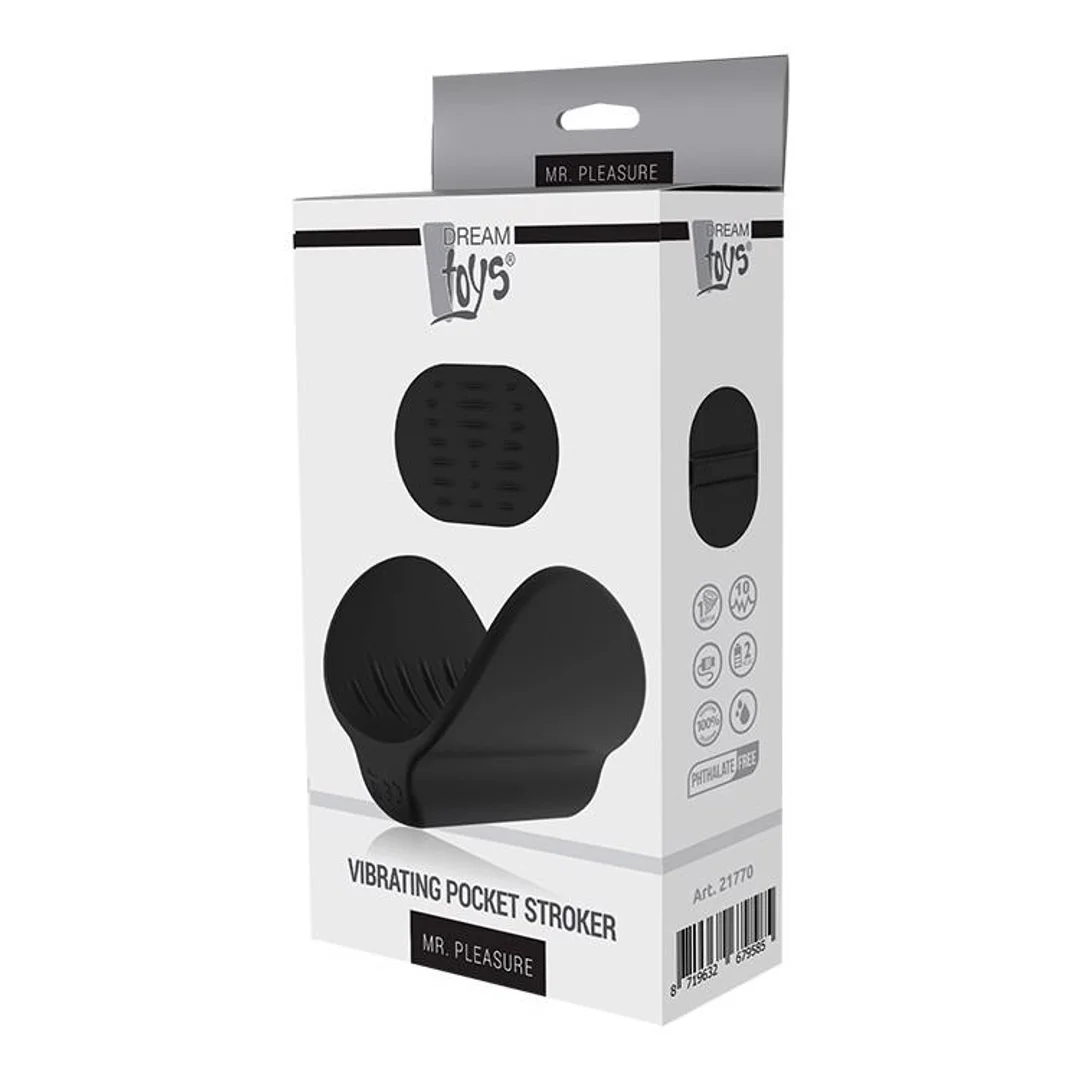 Masturbator kieszonkowy Mr. Pleasure wibrujący USB silikonowy