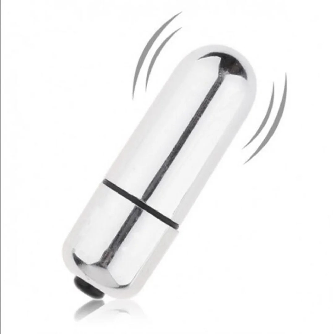 Mini wibrator Lovetoy XBasic Bullet srebrny 10 prędkości 6 cm