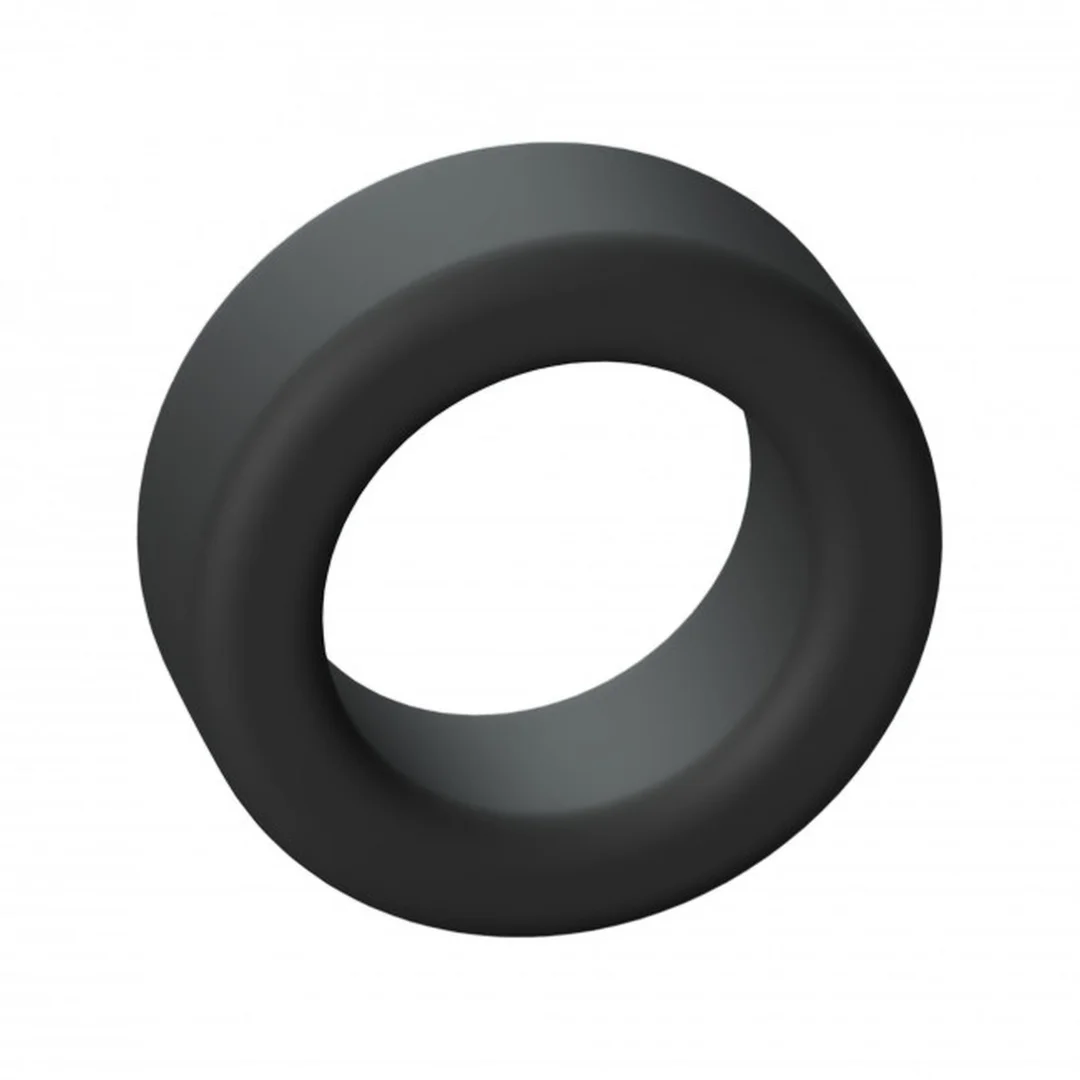 Pierścień erekcyjny silikonowy Cool Ring Love to Love czarny onyx