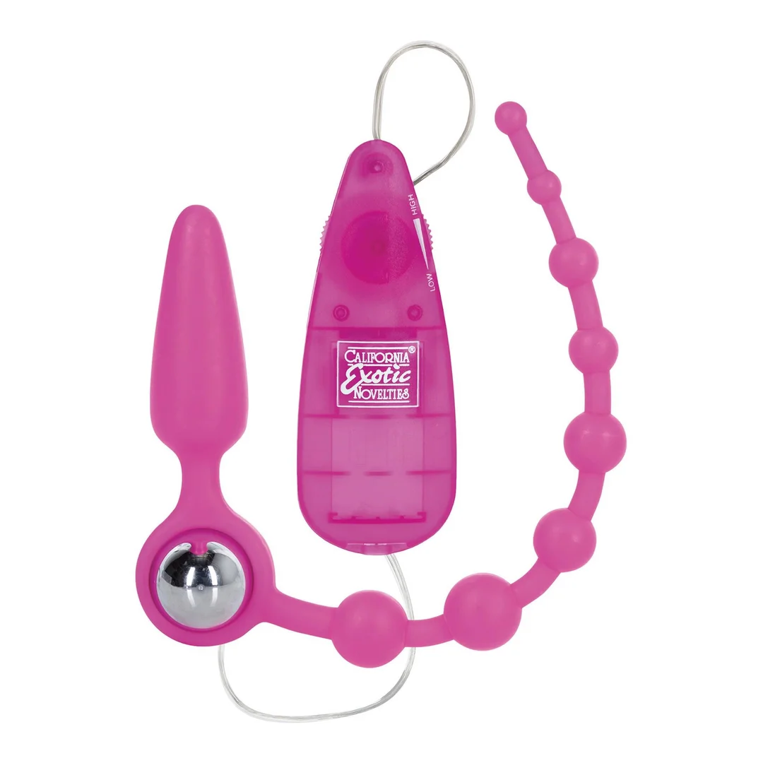 Plug analny wibrujący Booty Call Booty Double Dare silikonowy różowy