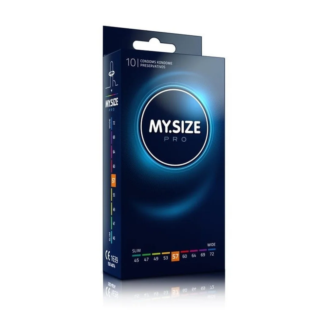 Prezerwatywy cienkie transparentne MY.SIZE PRO 57 wegańskie