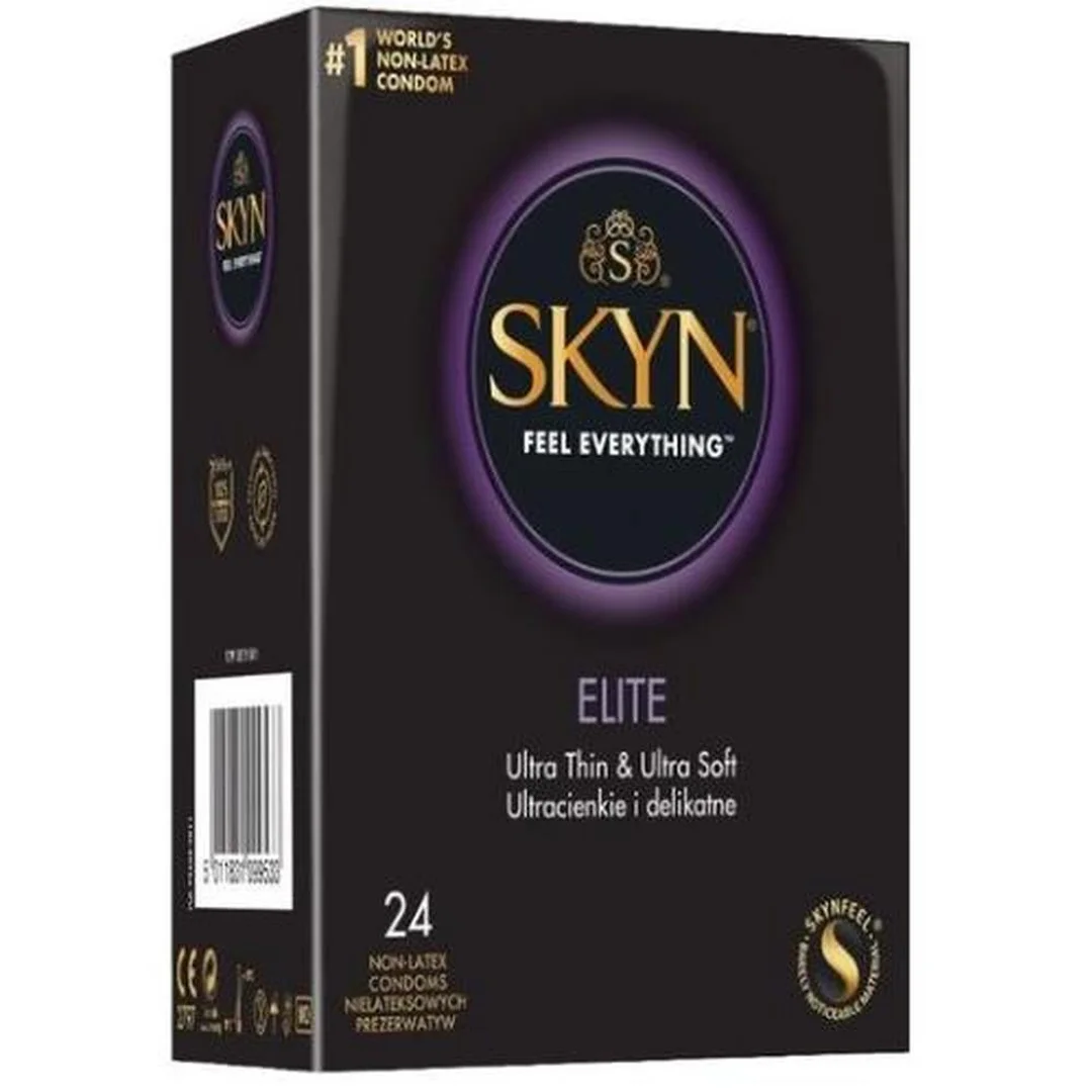 Prezerwatywy ultracienkie SKYN Elite bez lateksu 24 szt