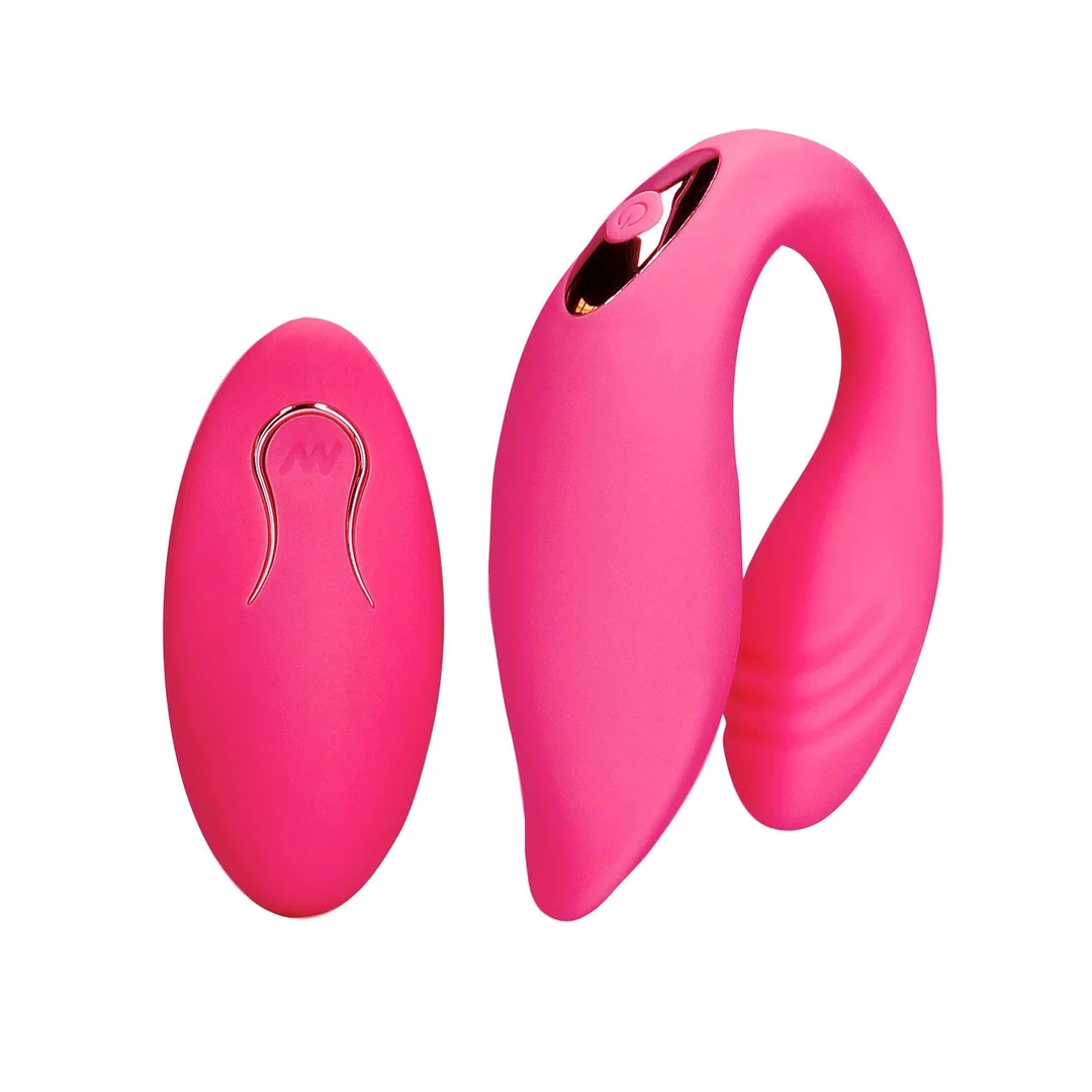 Stymulator dla par Loveline z pilotem silikonowy 8 cm 10 trybów
