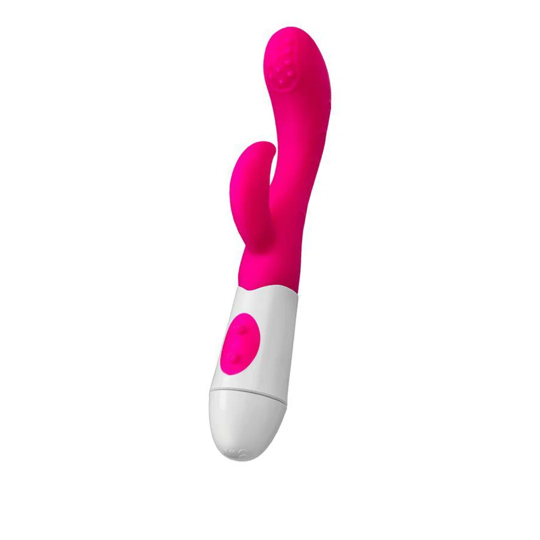 Wibrator króliczek Nessy A Toys silikonowy różowy 20 cm