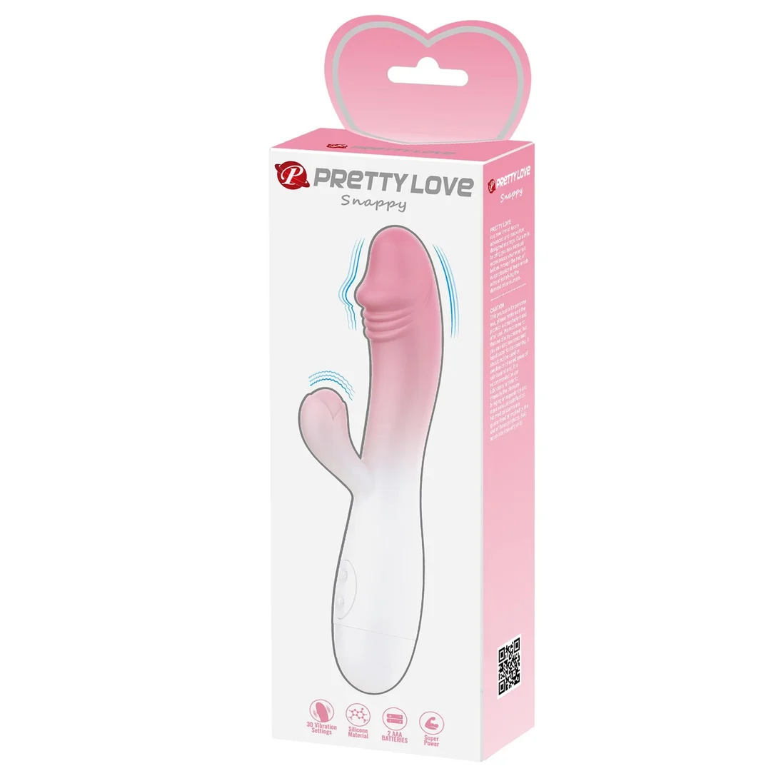 Wibrator króliczek Pretty Love Snappy jasnoróżowy 19 cm 30 funkcji