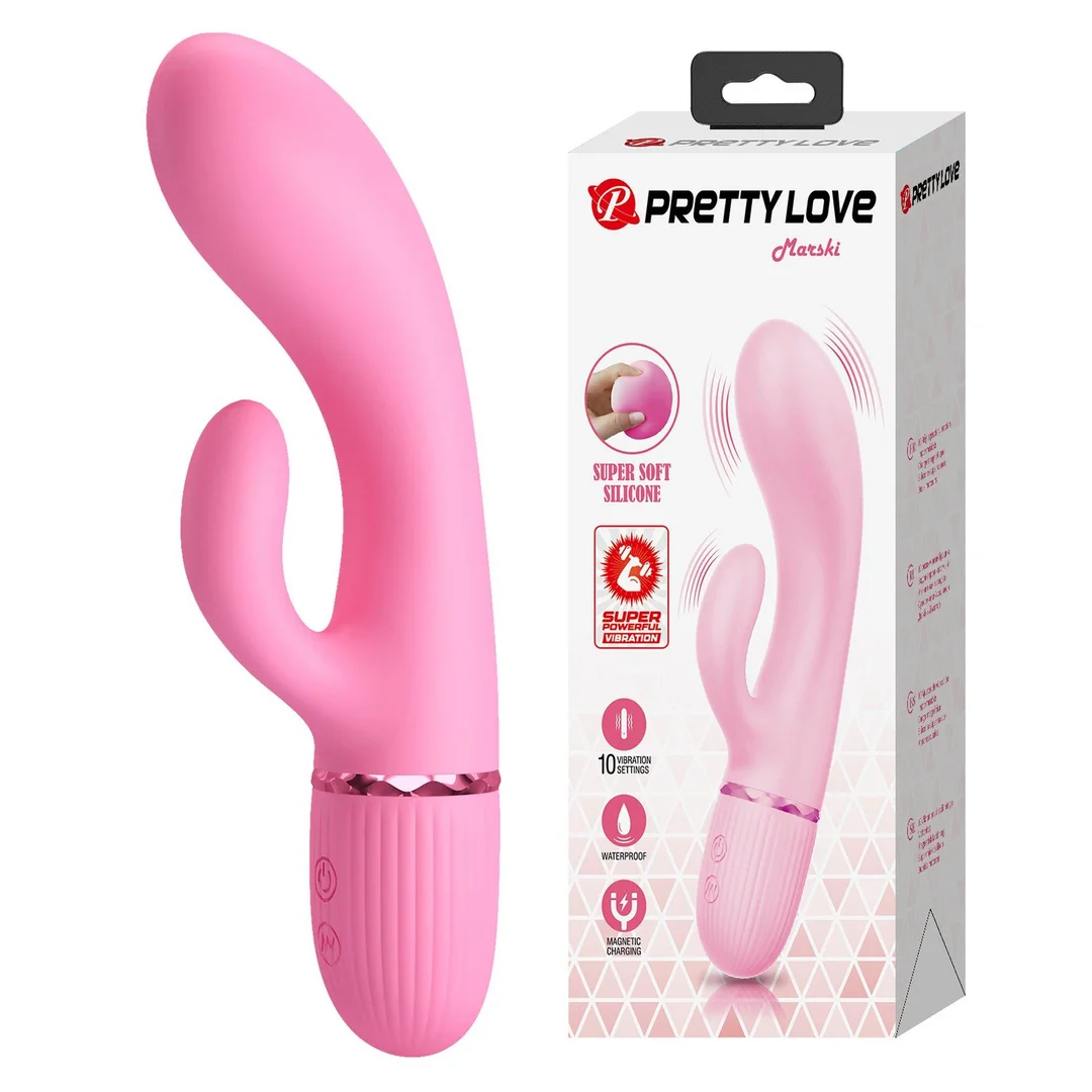 Wibrator króliczek silikonowy Pretty Love Marski 10 funkcji