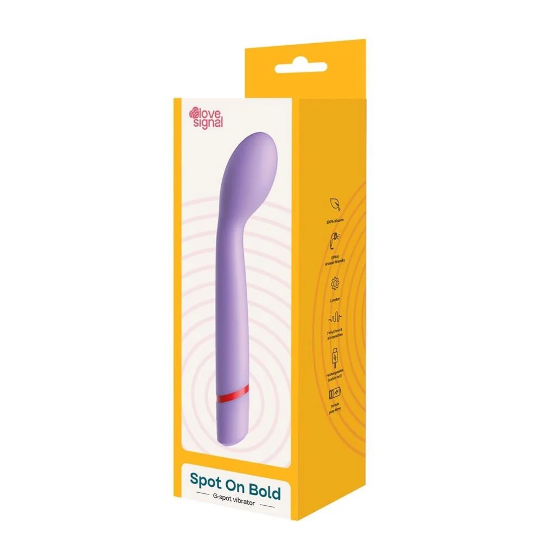 Wibrator punktu G Dreamtoys Spot On Bold silikonowy USB