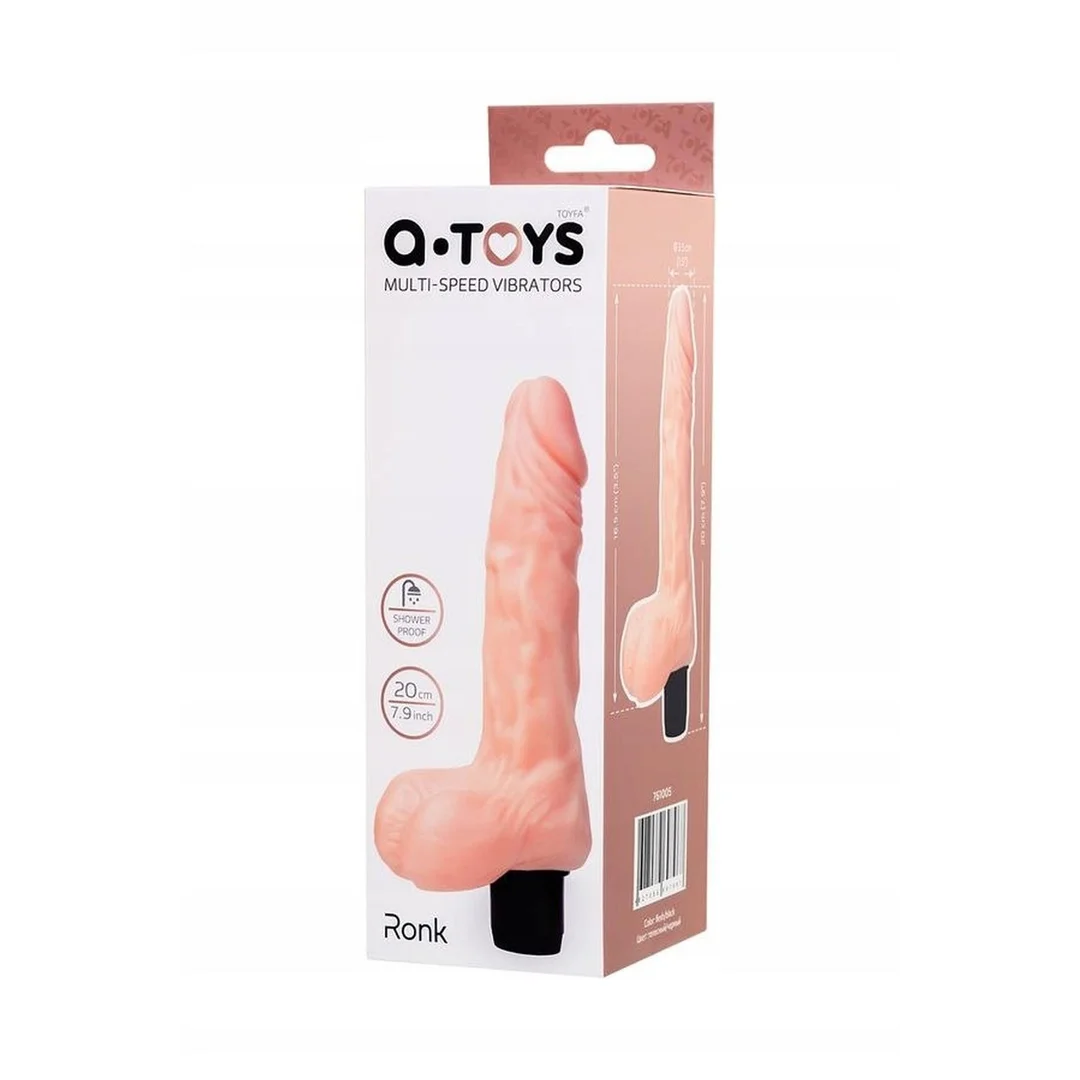 Wibrator realistyczny A-Toys wielostopniowy 14cm