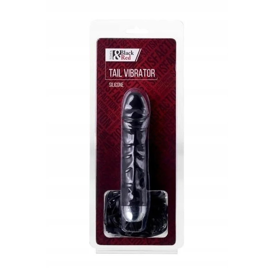 Wibrator silikonowy Black&Red 6 trybów 16 cm