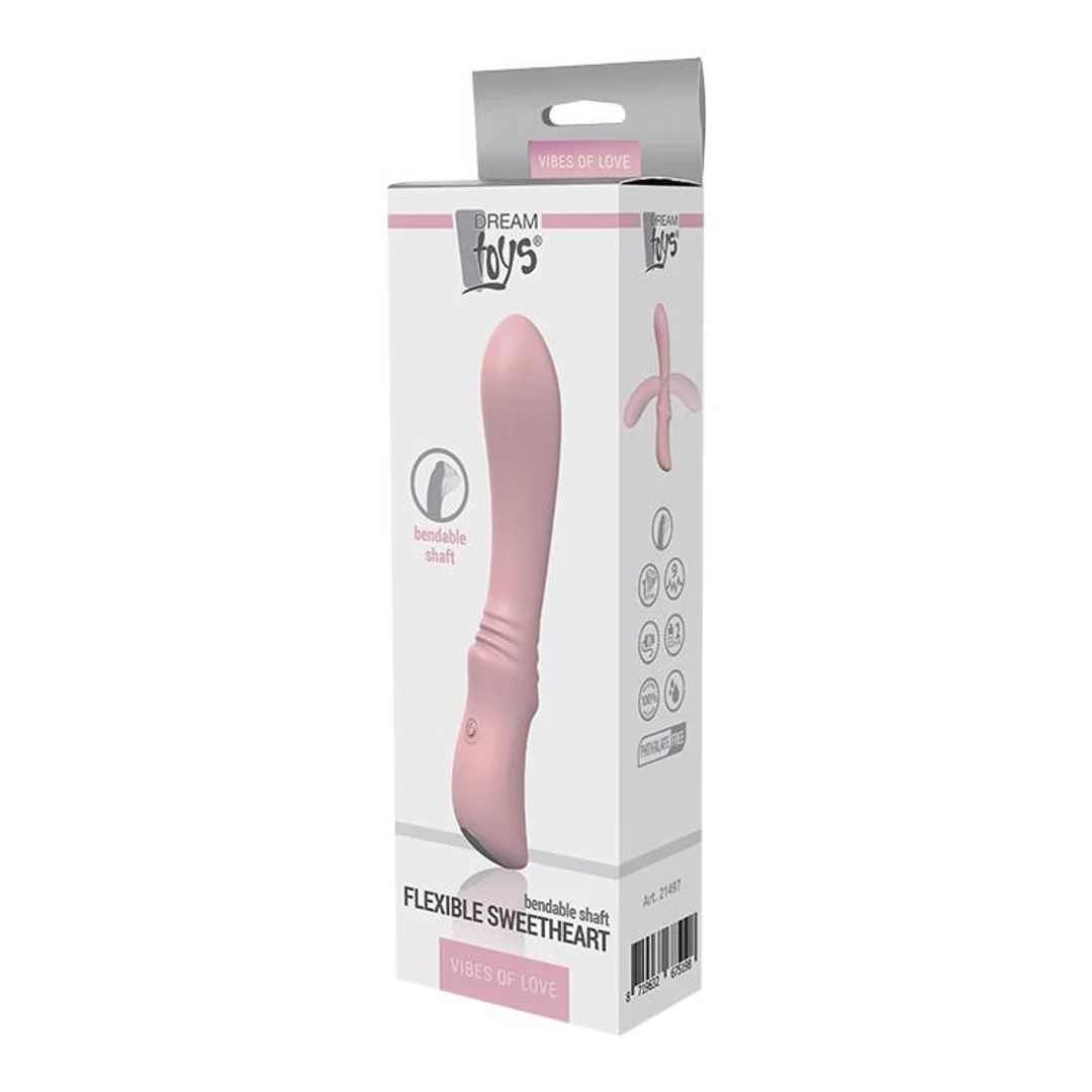 Wibrator silikonowy Flexible Sweetheart elastyczny punktu G 12 cm