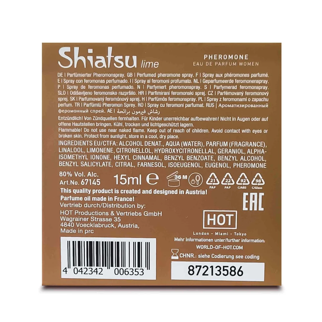 Perfumy feromonowe Shiatsu damskie limonka 15 ml - 12