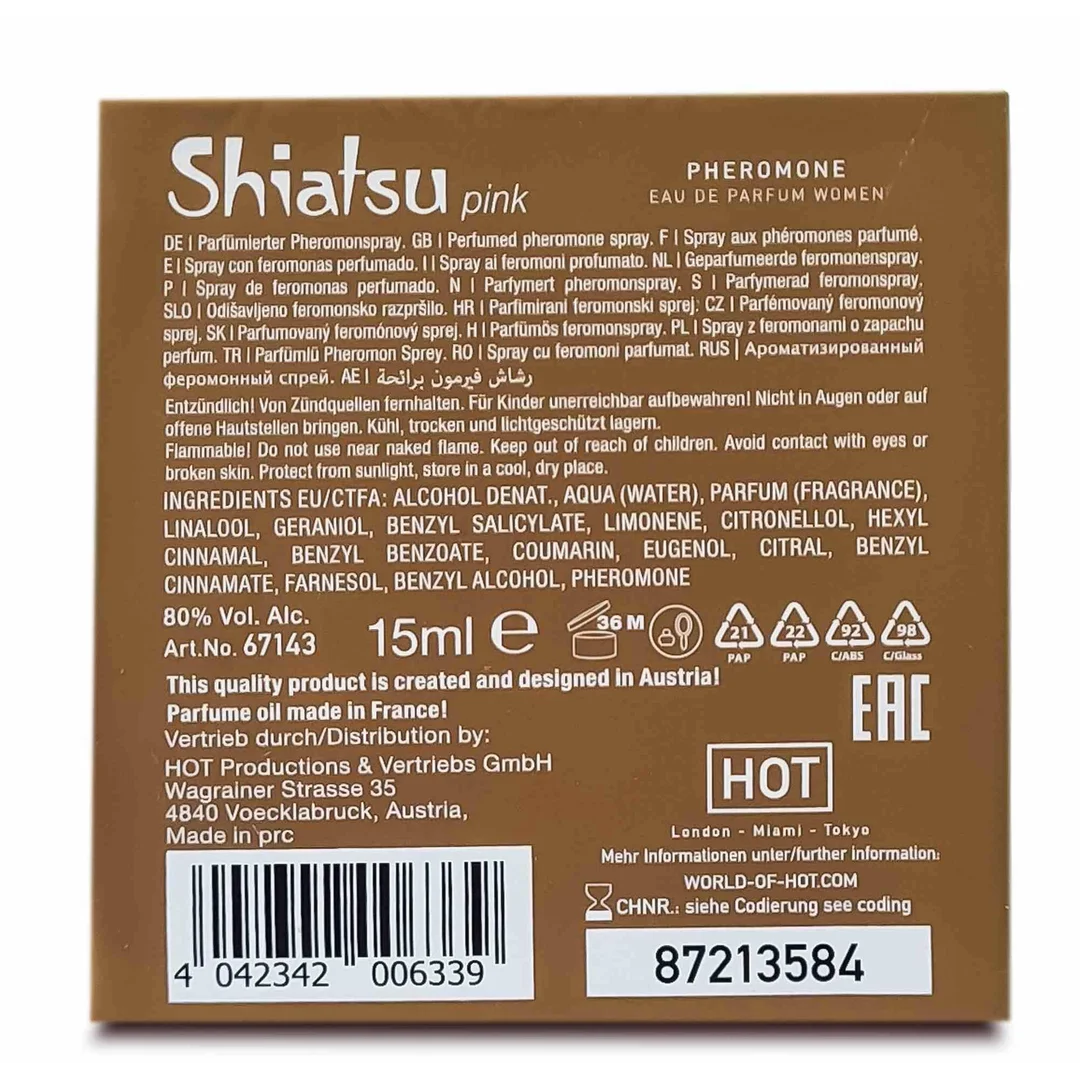 Perfumy feromonowe Shiatsu Hot woman różowy 15 ml - 14
