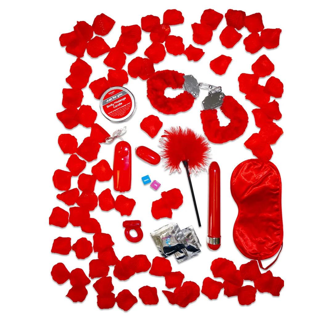 Zestaw prezentowy Red Romance ToyJoy czerwony
