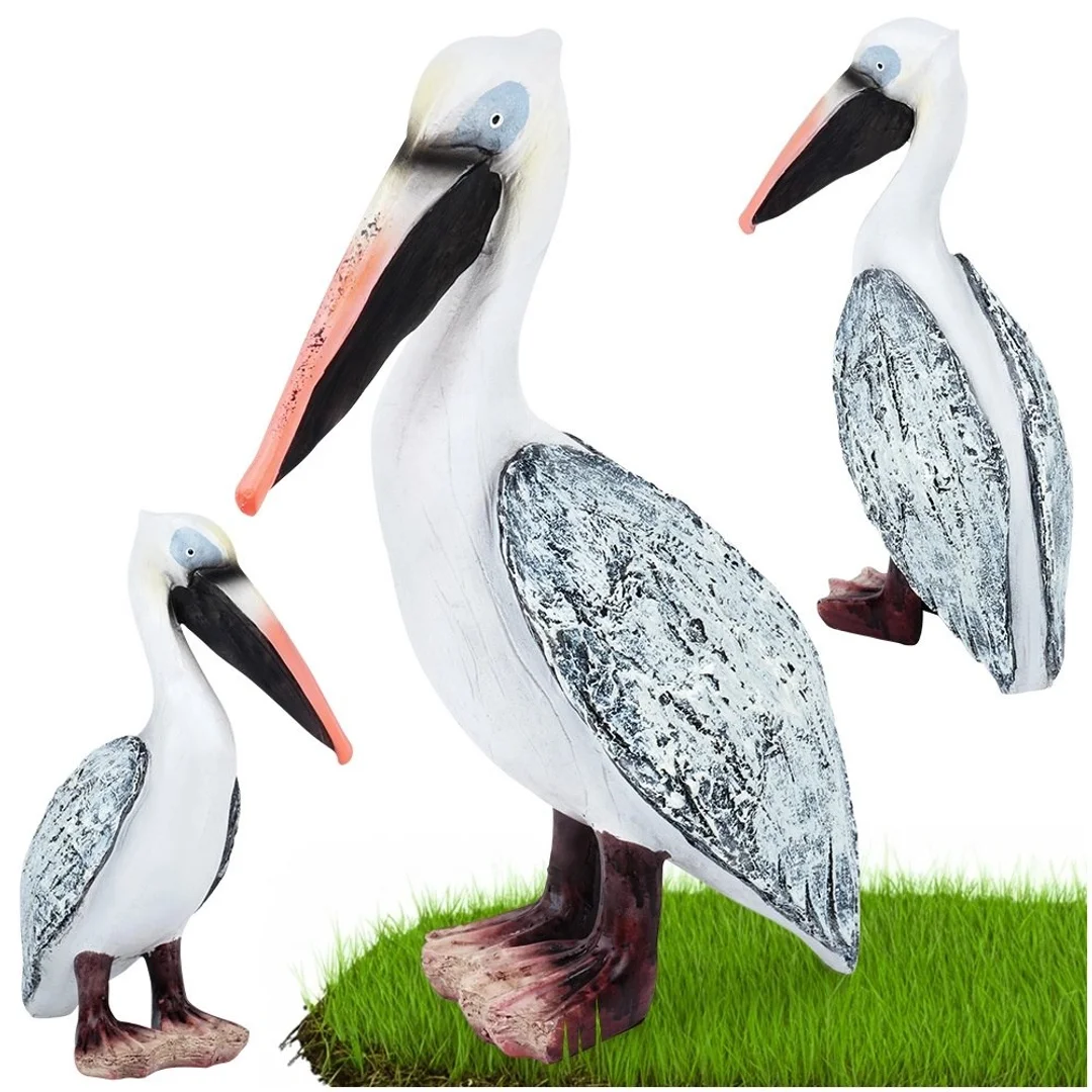Figurka Ozdobna Ogrodowa Pelikan Ptak do Ogrodu PROGARDEN 20,5x10,5x28,5 cm