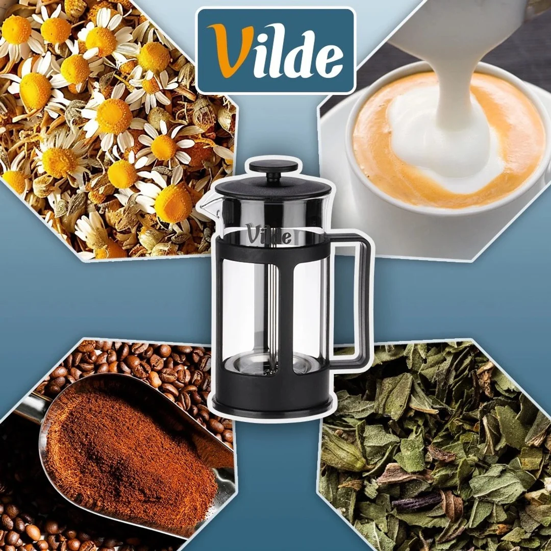 Zaparzacz Tłokowy French Press Kawa Herbata 350 ml Szkło Borokrzemowe - 14