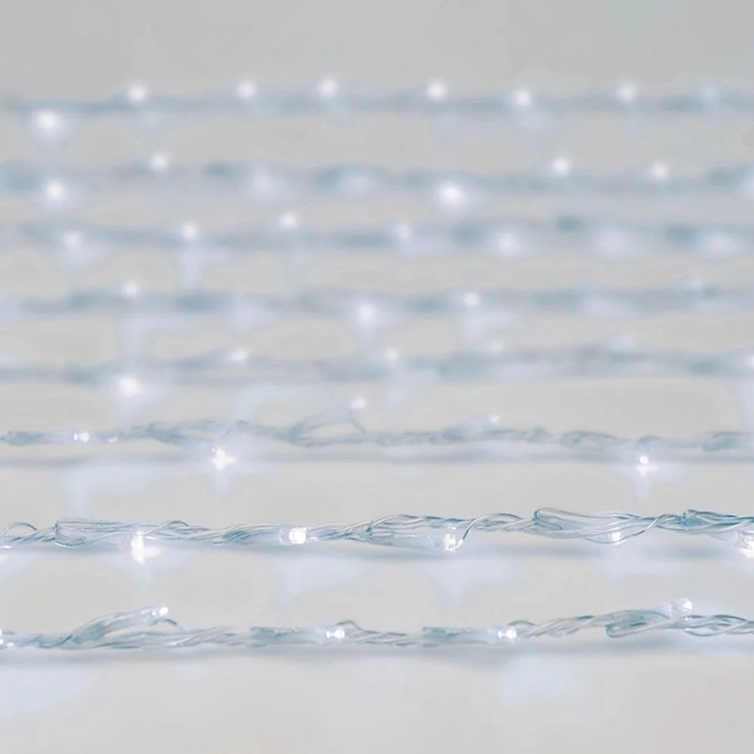 Kurtyna Girlanda Świetlna 220 LED Świąteczna Zewnętrzna Wewnetrzna VILDE 2m