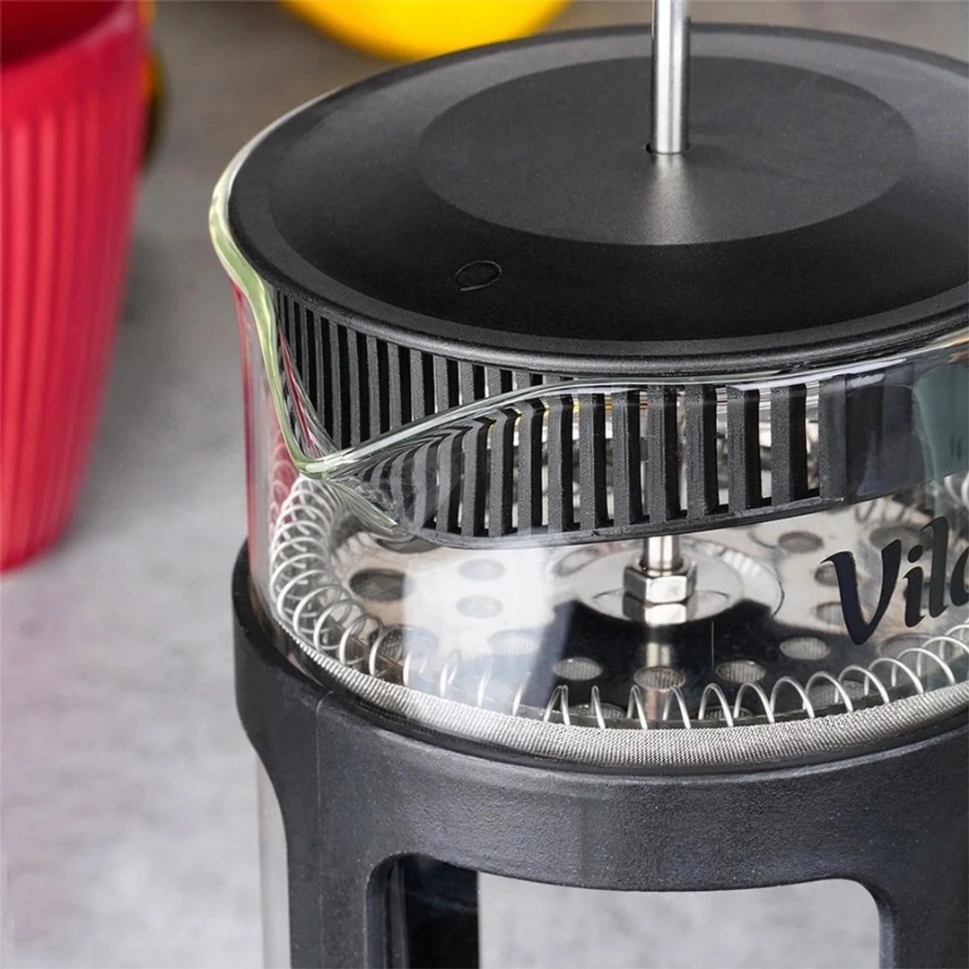 Zaparzacz Tłokowy French Press Kawa Herbata 350 ml Szkło Borokrzemowe - 4