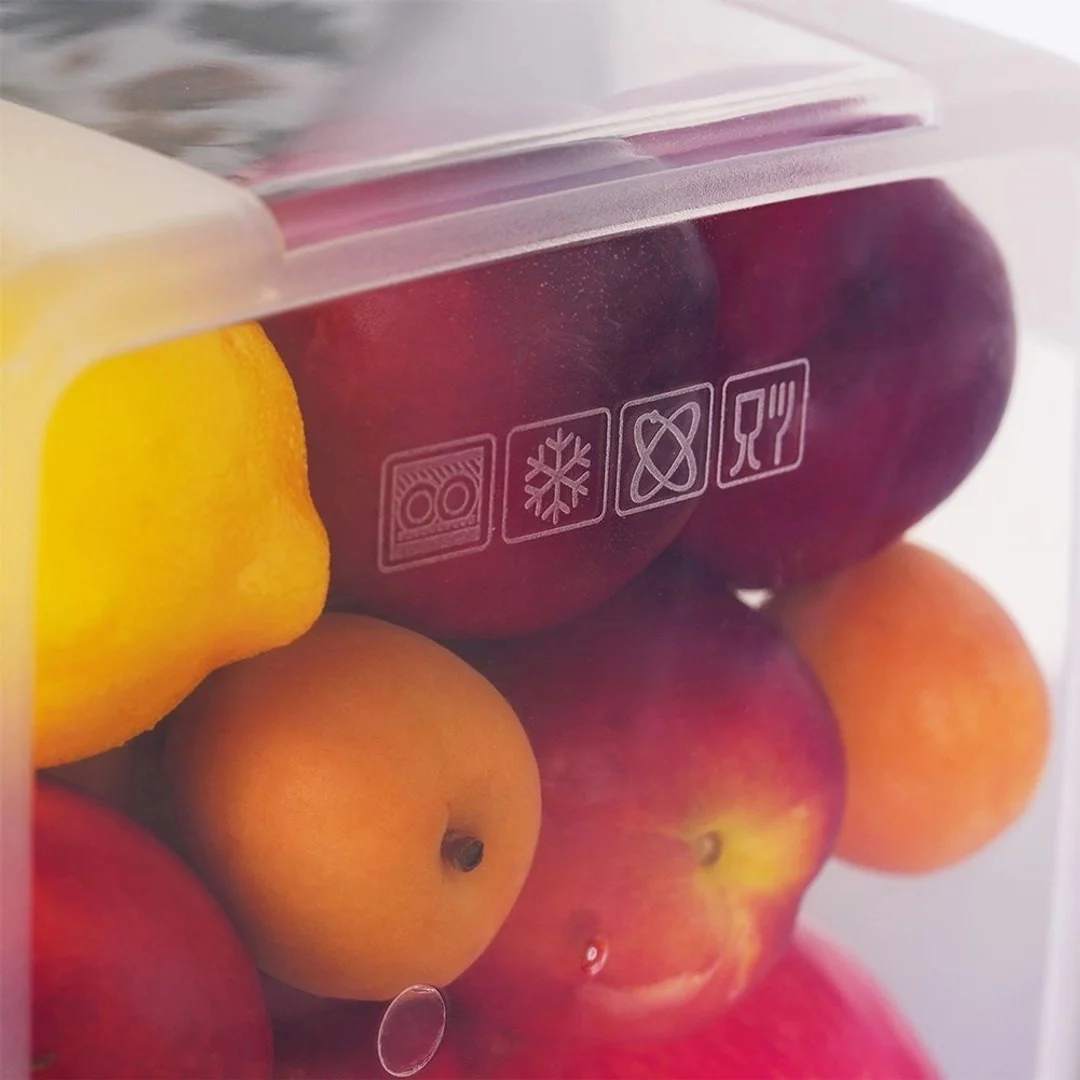 Zestaw Pojemniki na Żywność z Pokrywką Plastikowe Kuchenne VILDE 10 szt.