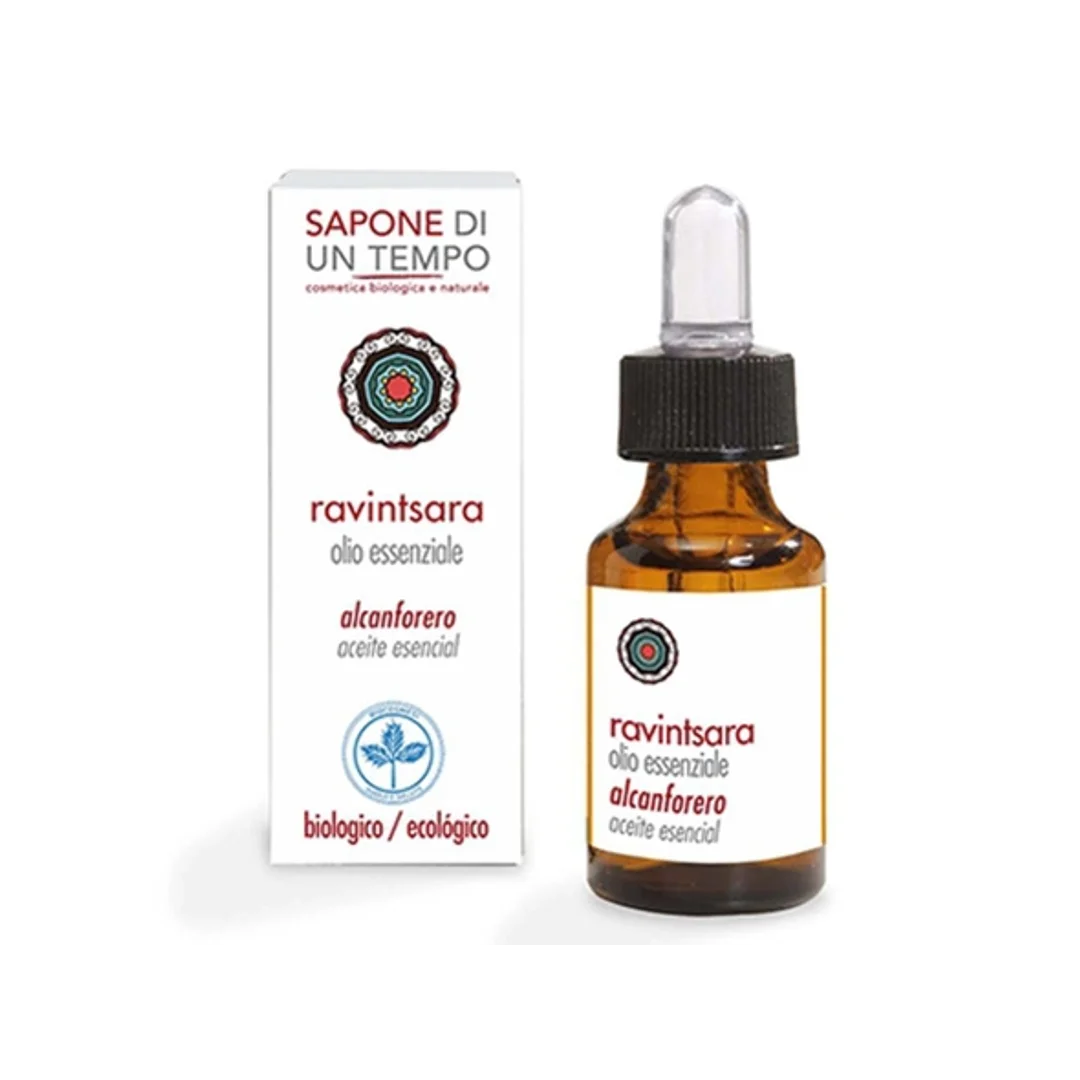 Olejek eteryczny BIO z Liści drzewa Ravintsara 15 ml - SAPONE DI UN TEMPO