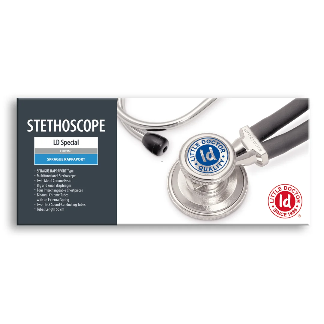 LD Special Stetoskop czarny 56cm /dwuglowicowy/ - 1